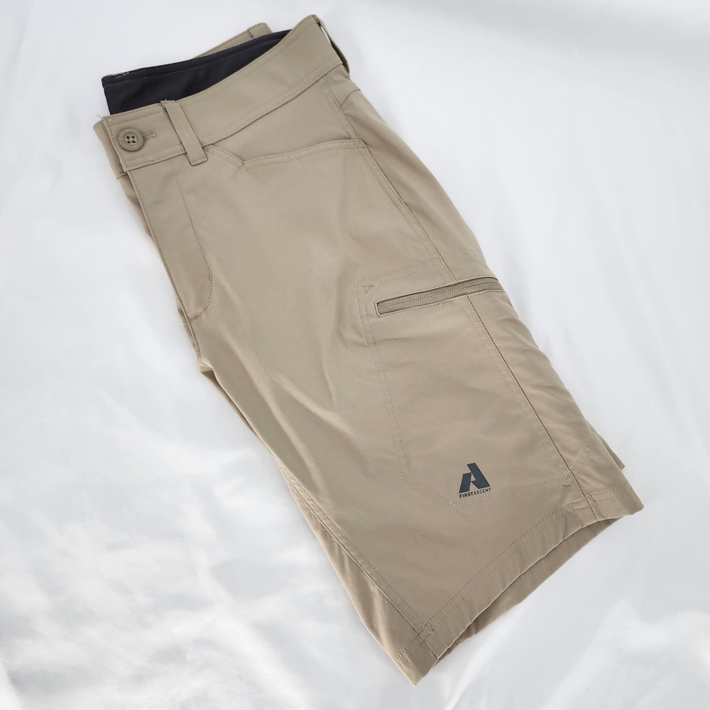 Eddie Bauer Mens First Ascent Shorts Size 32 Khaki Hiking Trail Gorpcore Utility